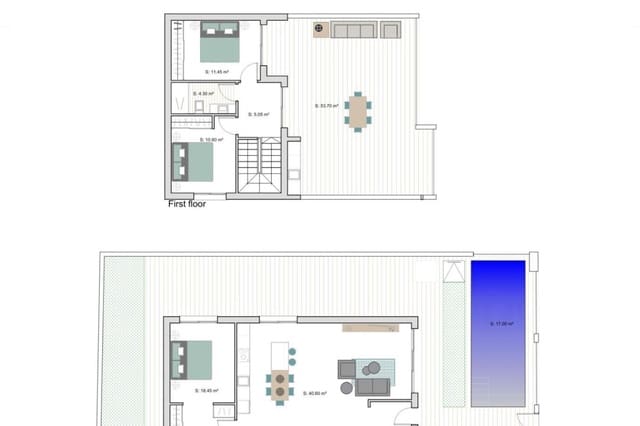 3 soverom Villa til salgs i Centro, Los Alcázares med svømmebasseng garasje - € 590 000 (Ref: 9546927)