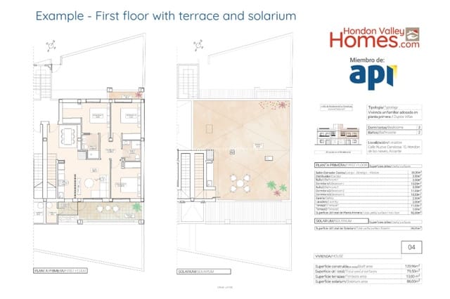3 makuuhuone Rivitalo myytävänä paikassa La Canalosa, Hondón de las Nieves - 195 000 € (Ref: 9664070)