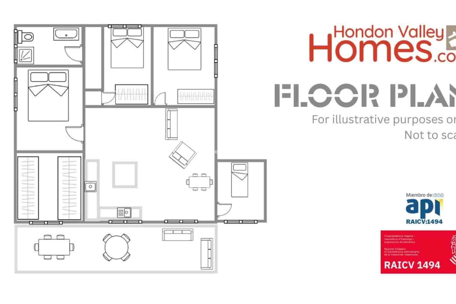 4 camera da letto Villa in vendita in Elche / Elx - 299.950 € (Rif: 9664073)