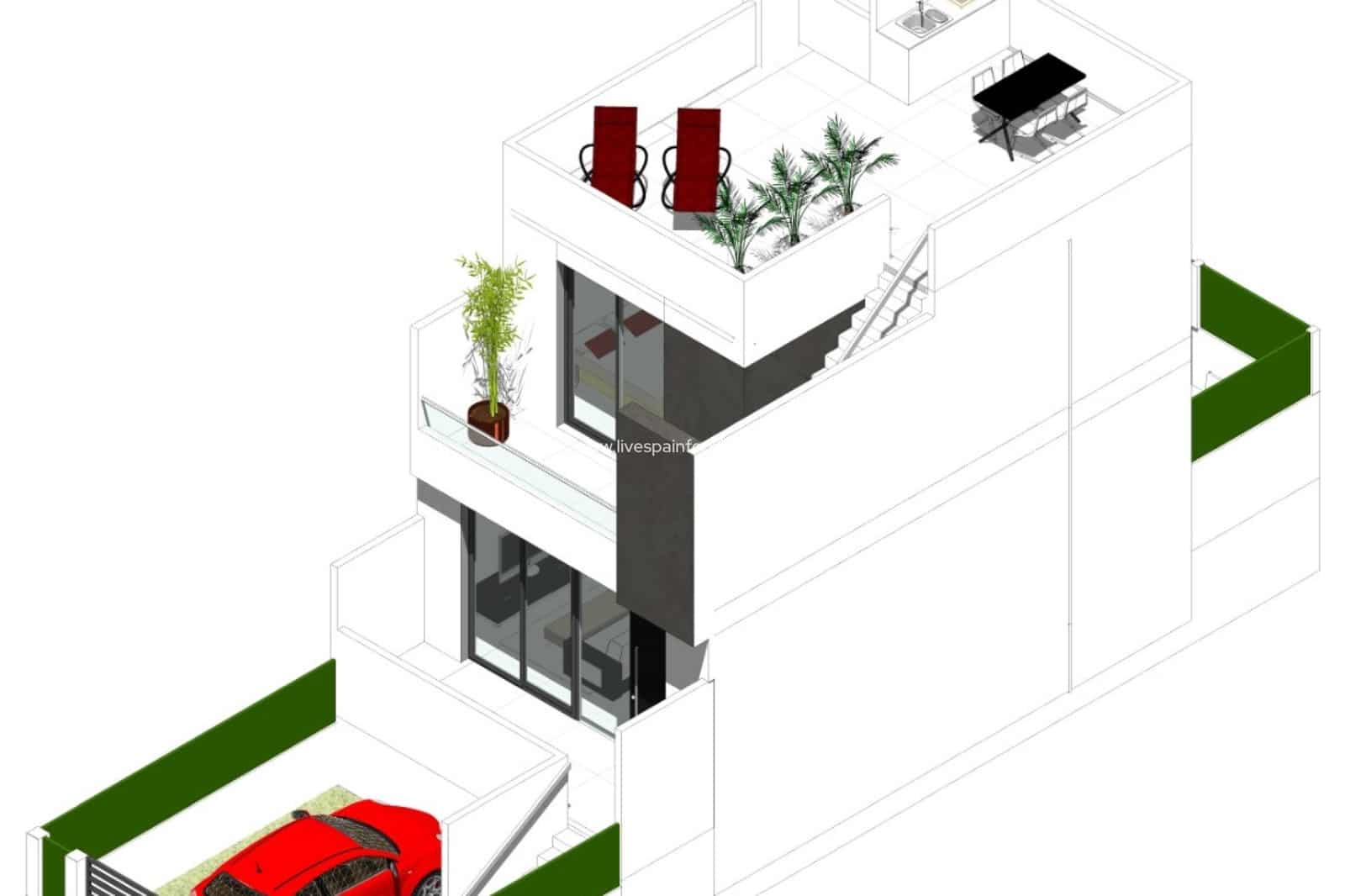 3 sovrum Semi-fristående Villa till salu i Cox med pool - 223 000 € (Ref: 9664078)