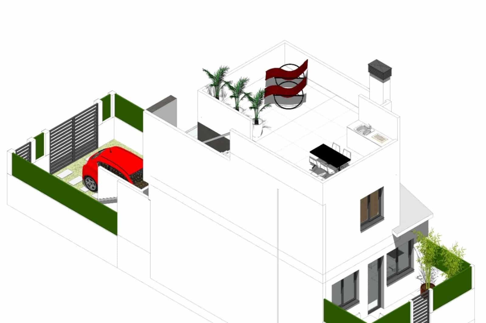 3 sovrum Semi-fristående Villa till salu i Cox med pool - 223 000 € (Ref: 9664078)