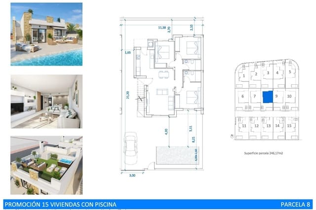 3 chambre Villa/Maison à vendre à San Fulgencio avec piscine garage - 392 000 € (Ref: 9664086)
