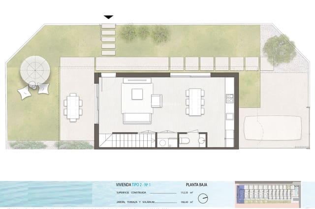3 camera da letto Casa in vendita in Pilar de la Horadada ciudad, Pilar de la Horadada con piscina garage - 437.900 € (Rif: 9664093)