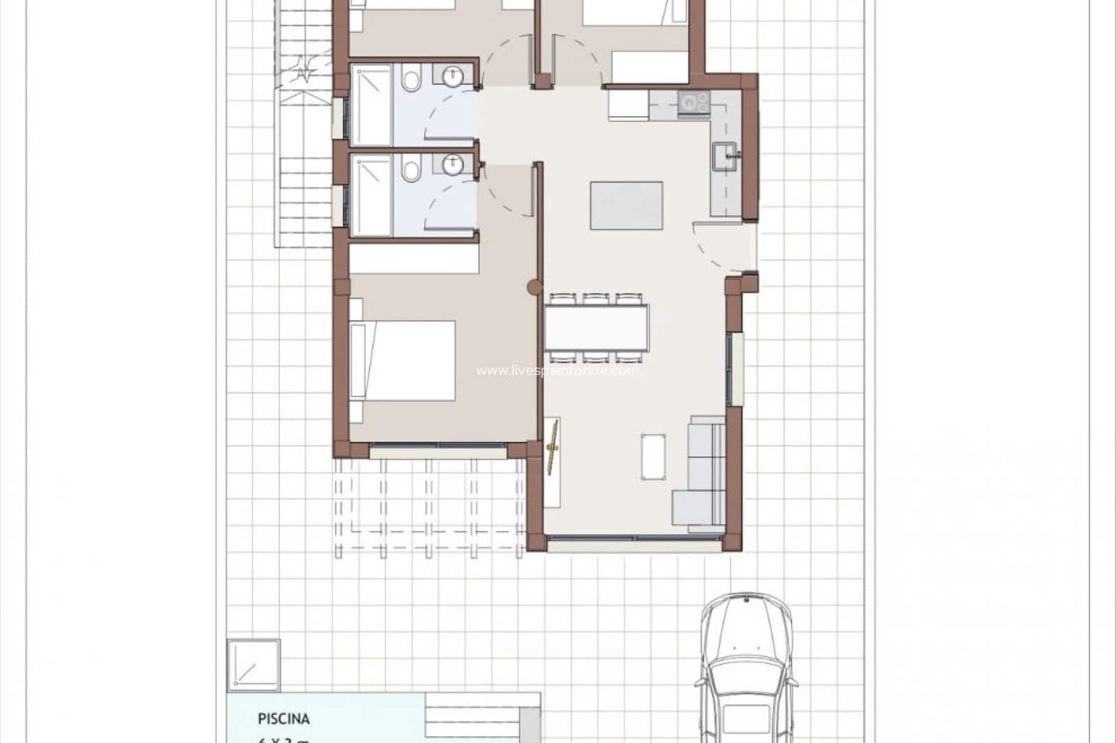 3 Zimmer Villa zu verkaufen in Vera mit Pool Garage - 429.000 € (Ref: 9664101)