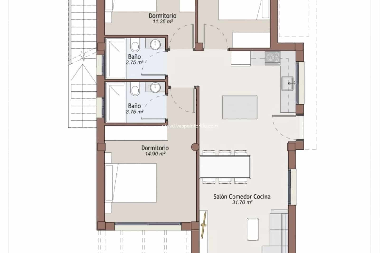 3 Zimmer Villa zu verkaufen in Vera mit Pool Garage - 429.000 € (Ref: 9664101)