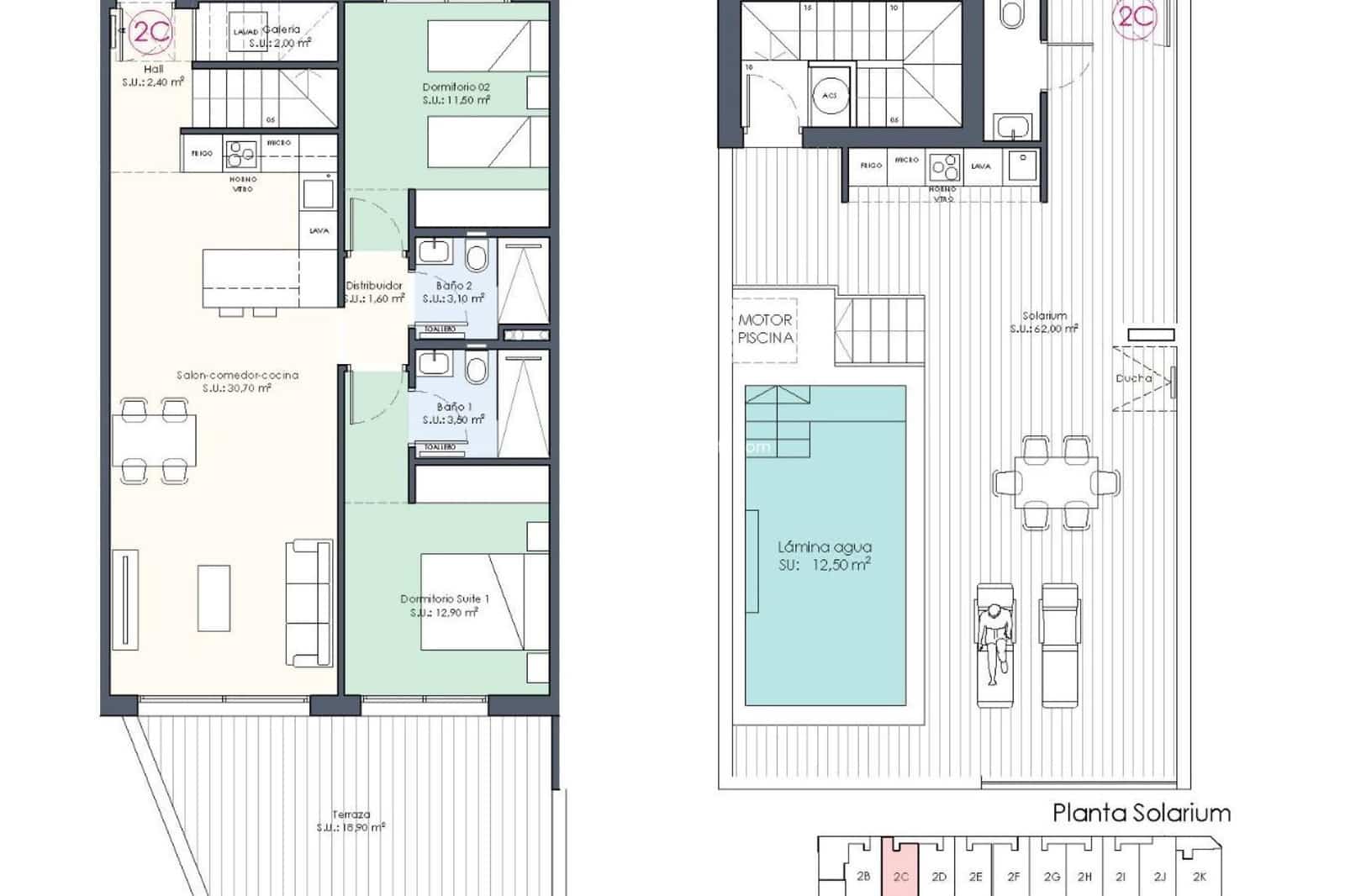 Apartamento de 2 habitaciones en Benijófar en venta con piscina garaje - 421.000 € (Ref: 9664103)