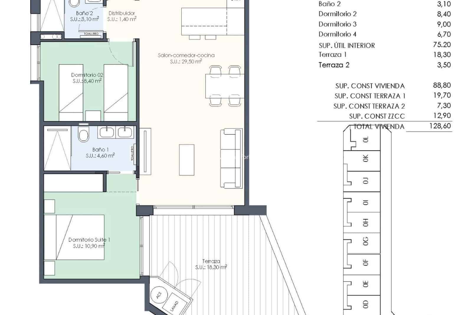 4 chambre Appartement à vendre à Benijofar avec piscine garage - 328 000 € (Ref: 9664107)