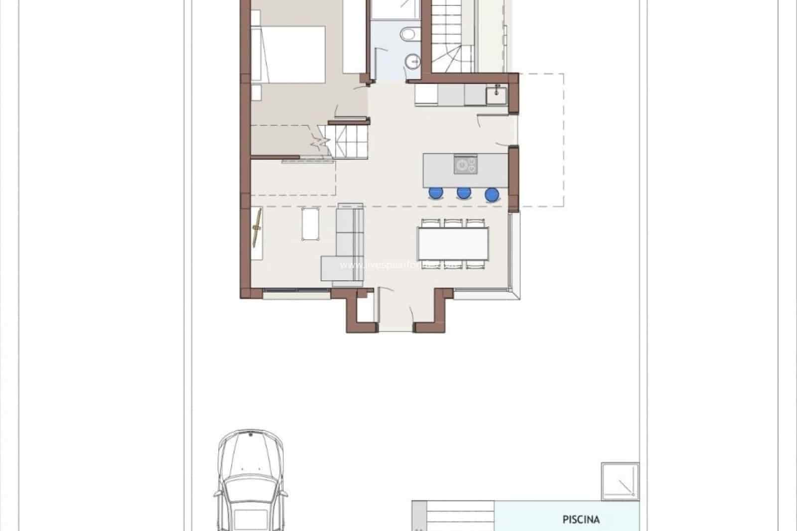 3 sypialnia Willa na sprzedaż w Vera z basenem garażem - 459 000 € (Ref: 9664108)