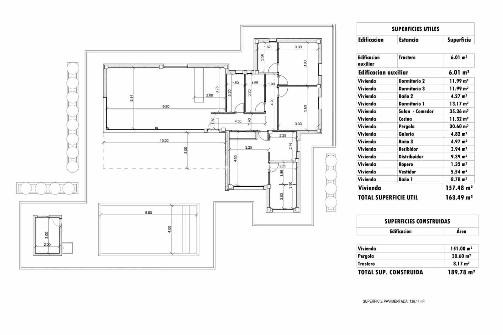 3 bedroom Villa for sale in Aspe with pool garage - € 452,000 (Ref: 9664145)