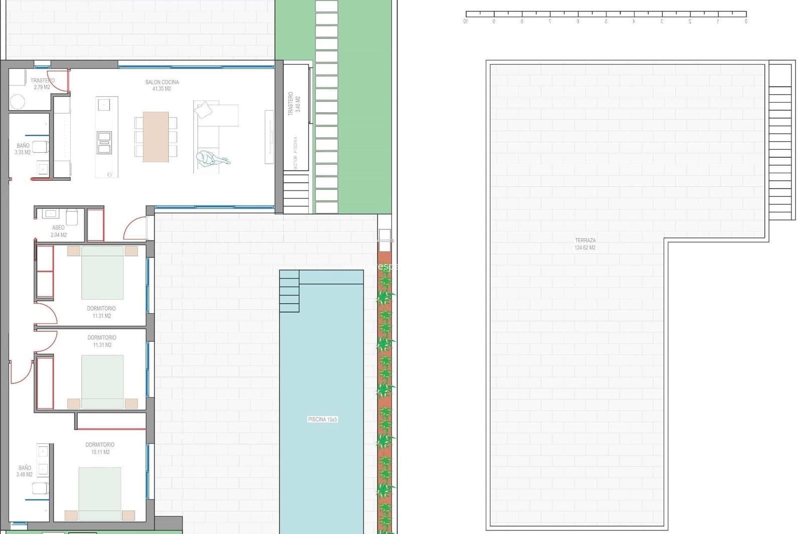 3 soveværelse Villa til salg i Los Alcazares med swimmingpool garage - € 689.900 (Ref: 9664147)