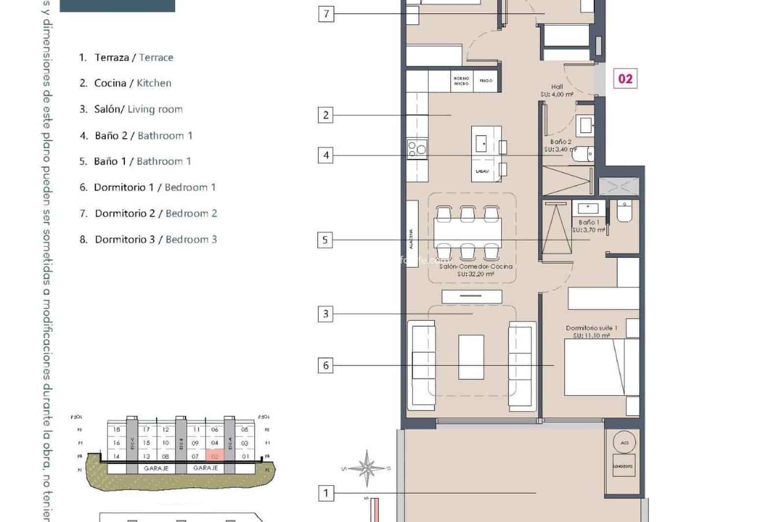 3 bedroom Apartment for sale in Benijofar with pool garage - € 309,900 (Ref: 9664148)