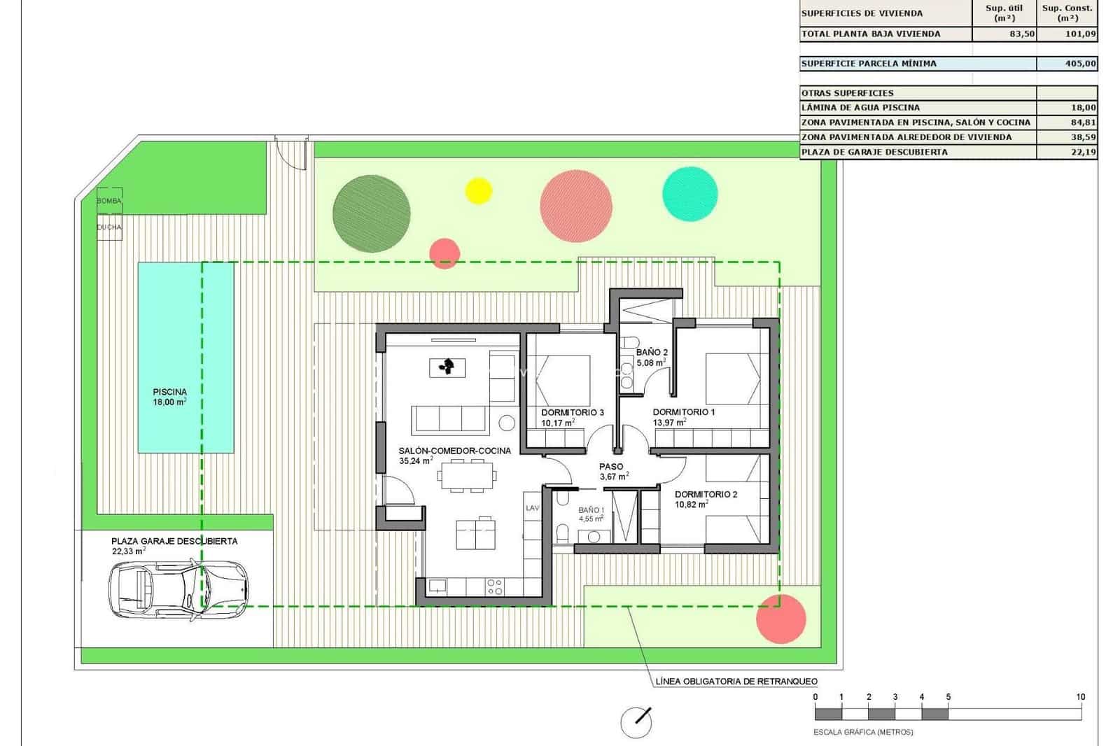 3 bedroom Villa for sale in Hondon de las Nieves with pool garage - € 318,500 (Ref: 9664151)