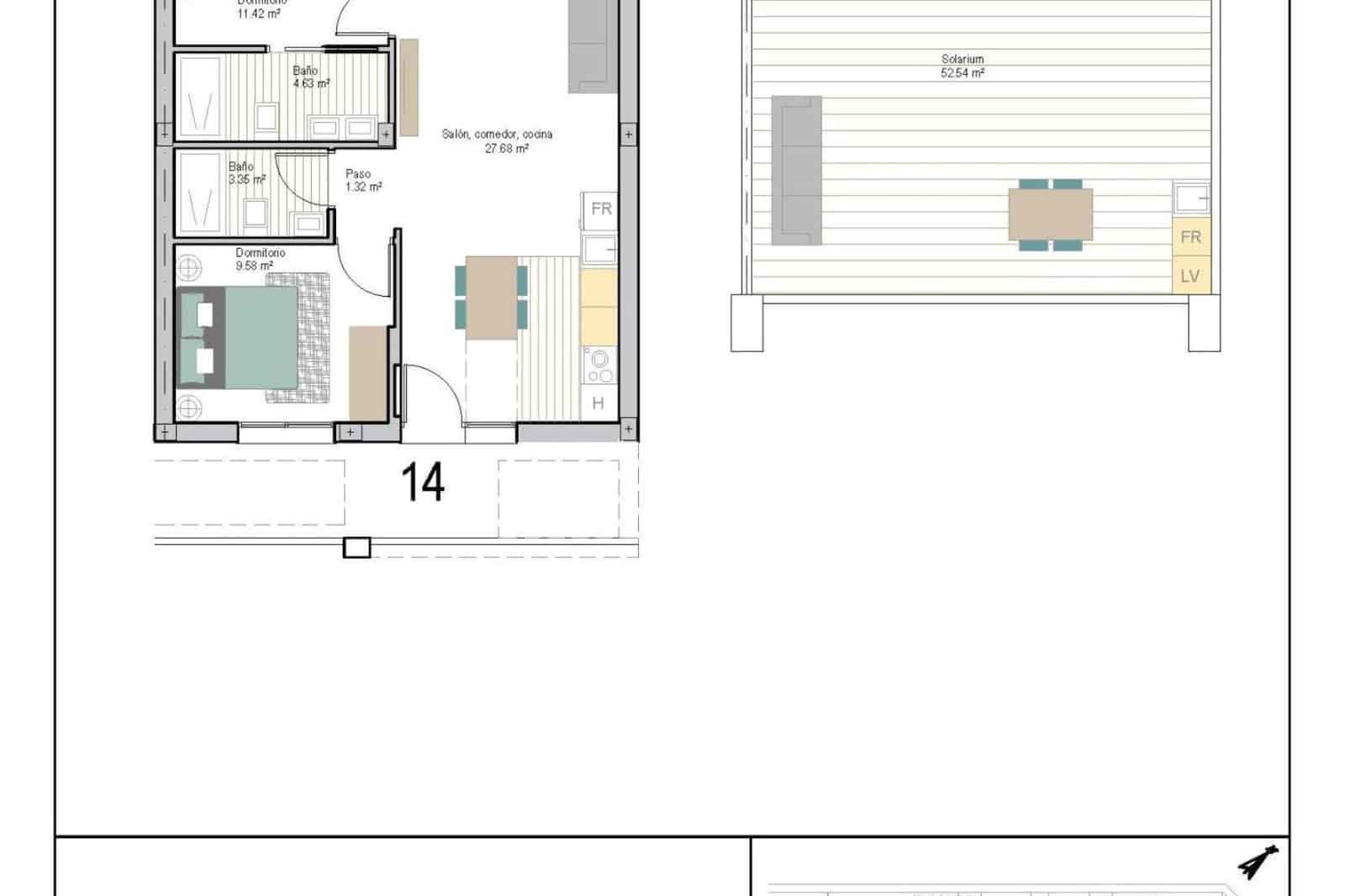 2 camera da letto Appartamento in vendita in San Cayetano con piscina garage - 277.900 € (Rif: 9664171)