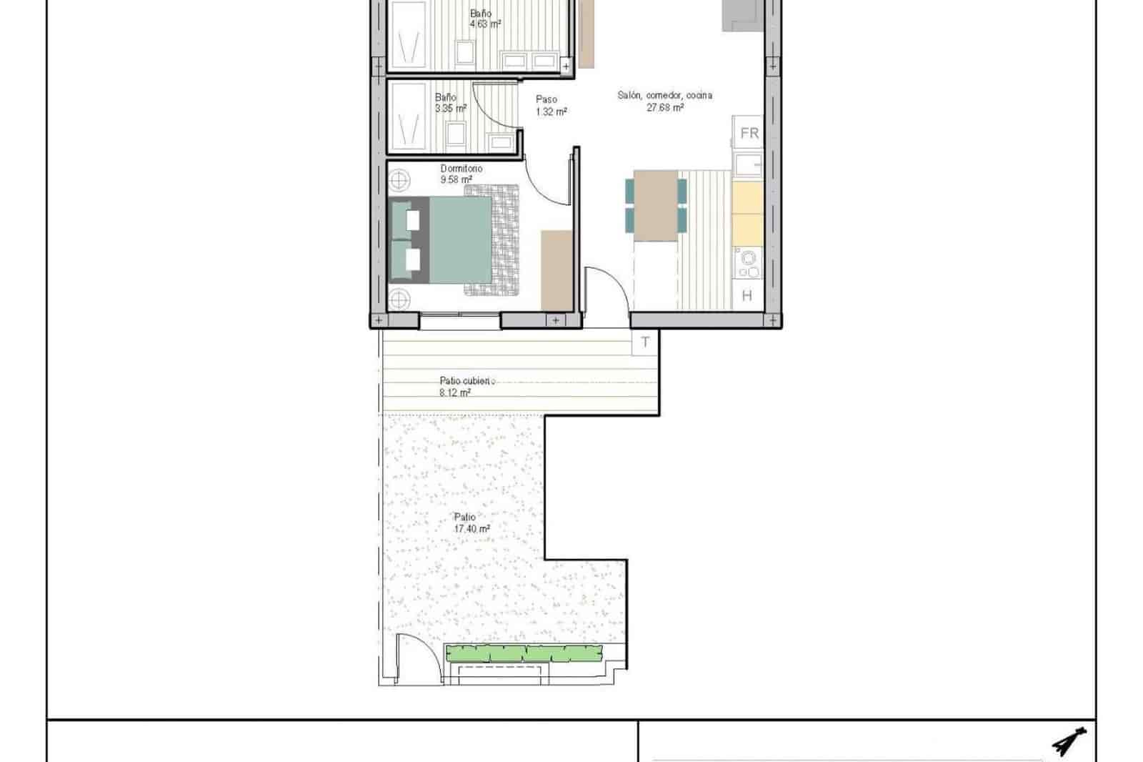 2 makuuhuone Huoneisto myytävänä paikassa San Cayetano mukana uima-altaan 
autotalli - 249 900 € (Ref: 9664172)