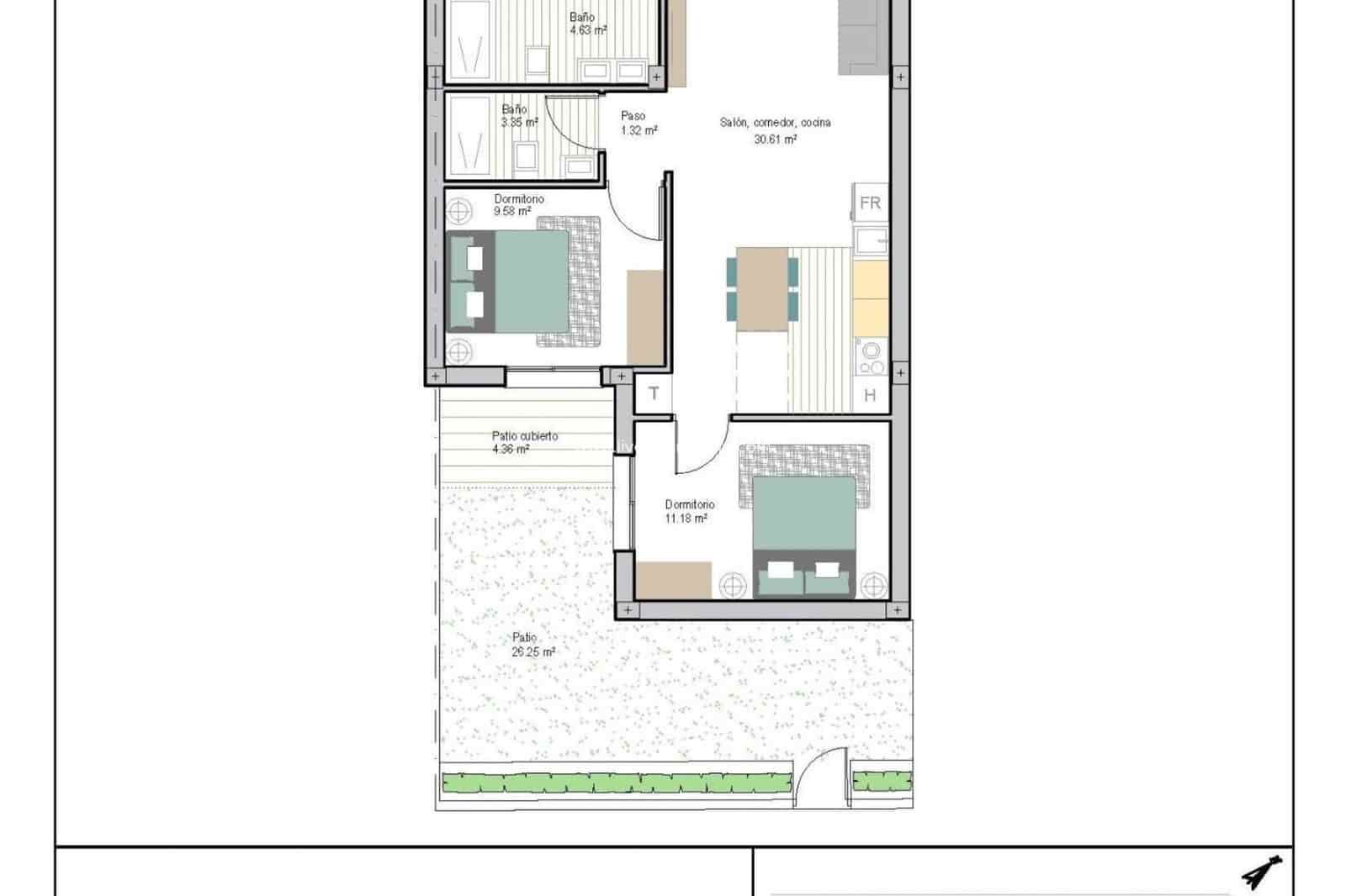 3 sypialnia Apartament na sprzedaż w San Cayetano z basenem garażem - 263 900 € (Ref: 9664173)