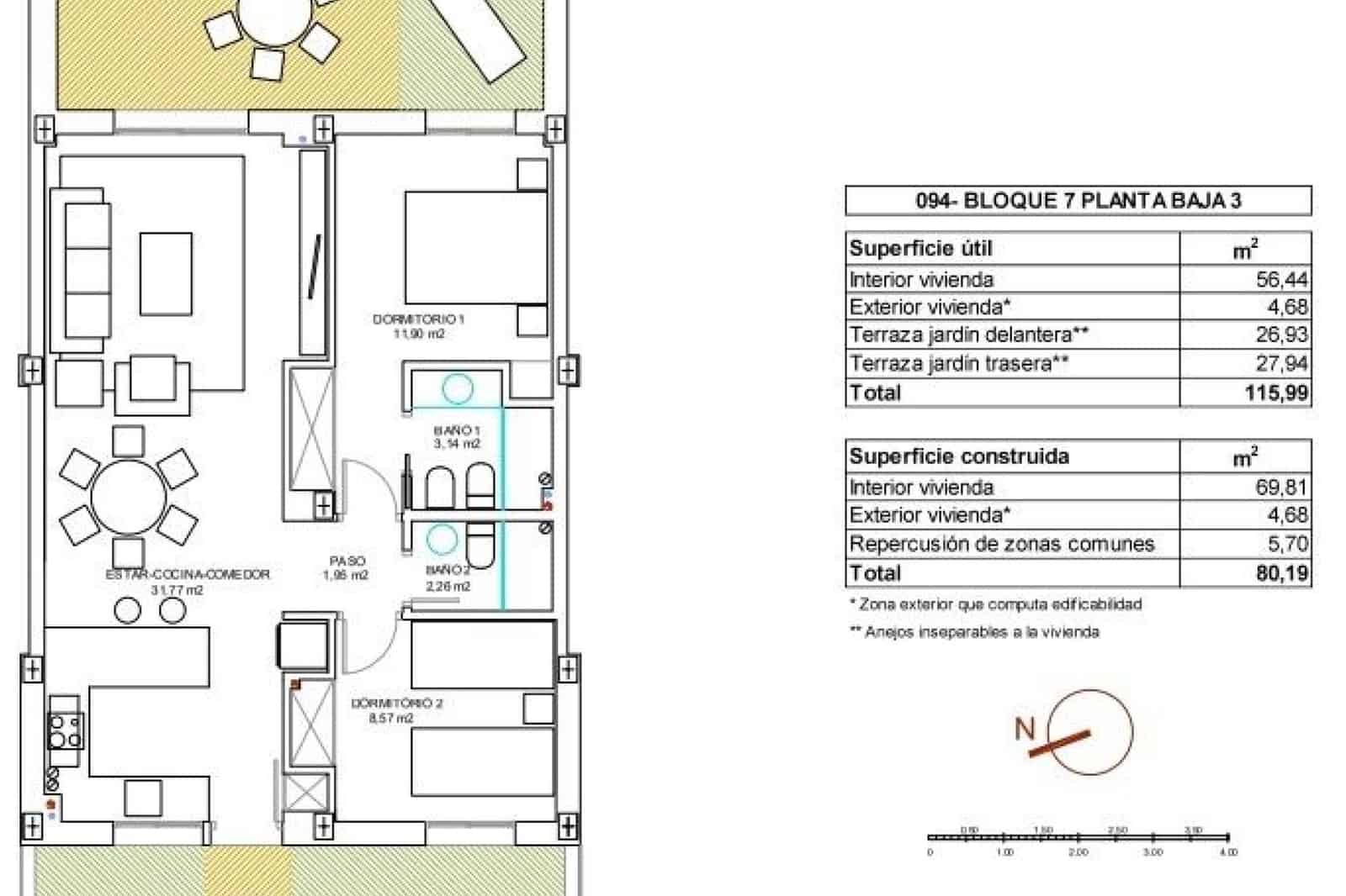 2 Zimmer Apartment zu verkaufen in Vera mit Pool Garage - 242.000 € (Ref: 9664201)