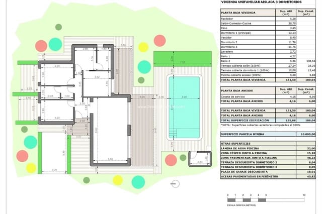 3 makuuhuone Huvila myytävänä paikassa Rodriguillo, Pinoso mukana uima-altaan - 430 000 € (Ref: 9664208)