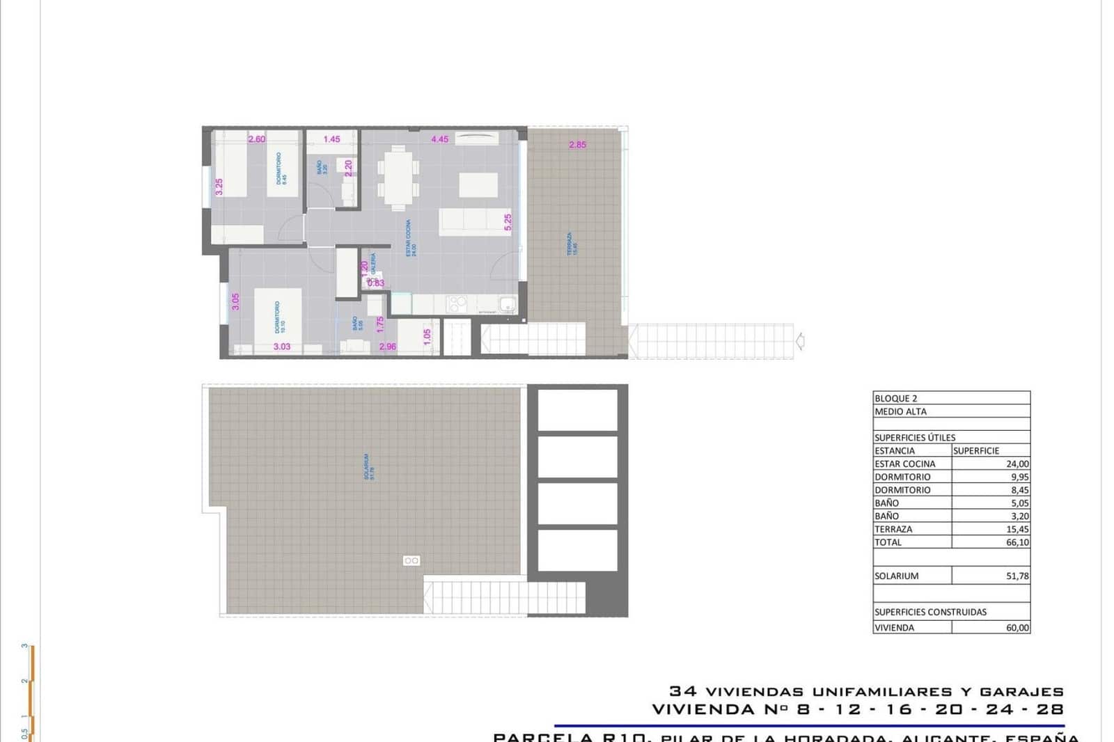 2 soveværelse Bungalow til salg i Pilar de la Horadada med swimmingpool garage - € 299.900 (Ref: 9664213)