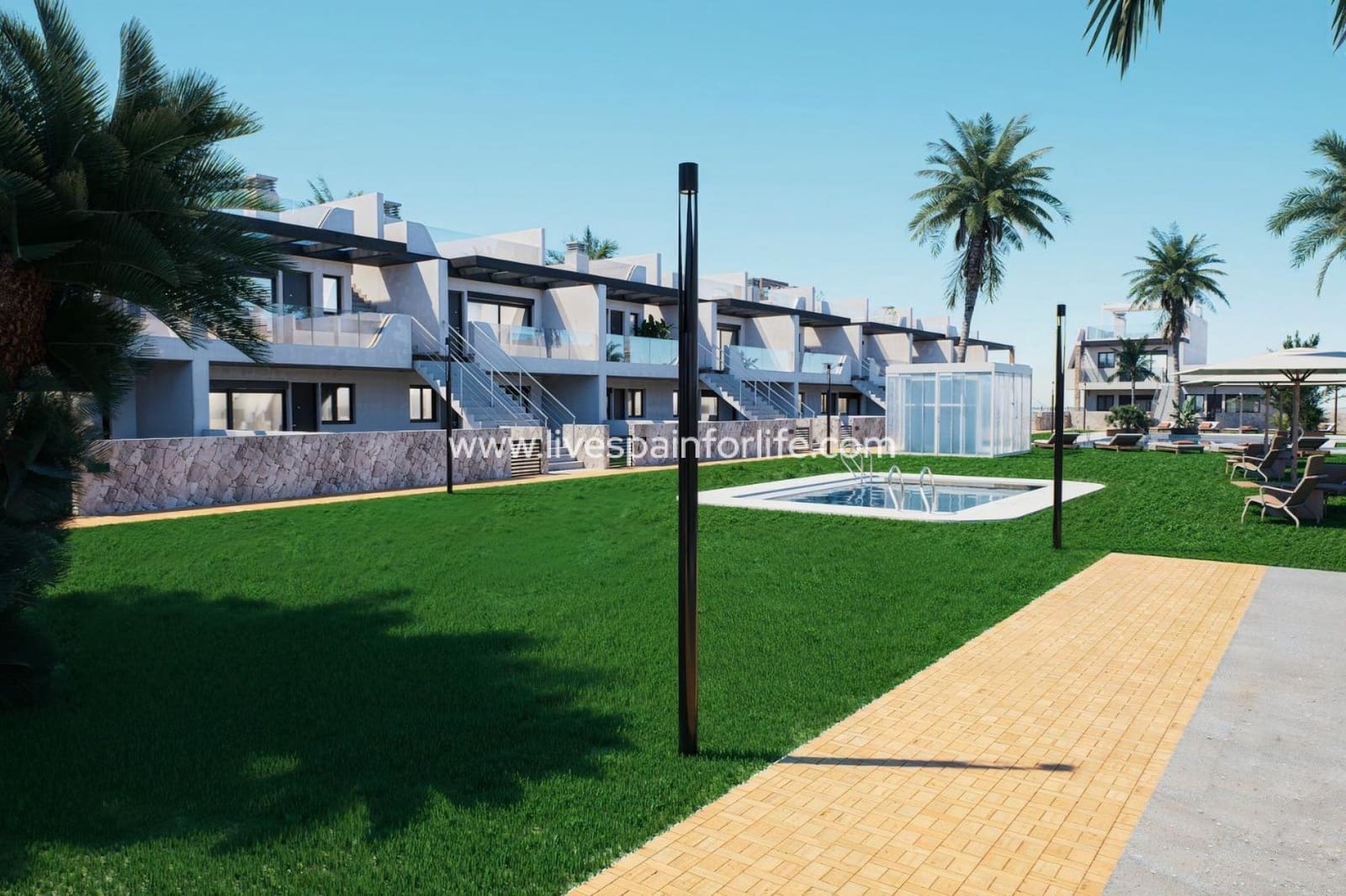 2 soveværelse Bungalow til salg i Pilar de la Horadada med swimmingpool garage - € 299.900 (Ref: 9664213)