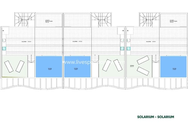 3 chambre Bungalow à vendre à Pilar de la Horadada ciudad, Pilar de la Horadada avec piscine garage - 369 900 € (Ref: 9707643)