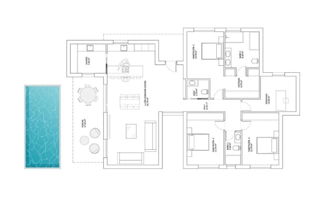 4 chambre Villa/Maison à vendre à Monforte del Cid avec piscine - 545 900 € (Ref: 9707648)