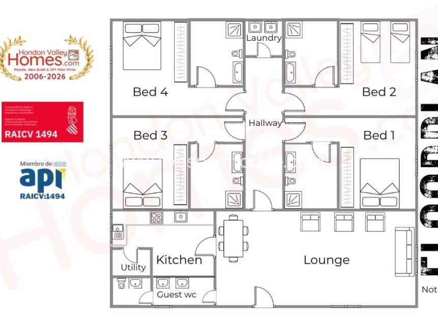 4 slaapkamer Villa te koop in Pinoso - € 595.000 (Ref: 9730438)