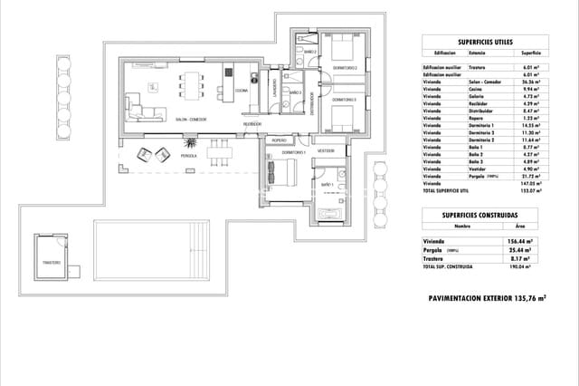 3 soveværelse Villa til salg i Aspe med swimmingpool garage - € 449.000 (Ref: 9730440)