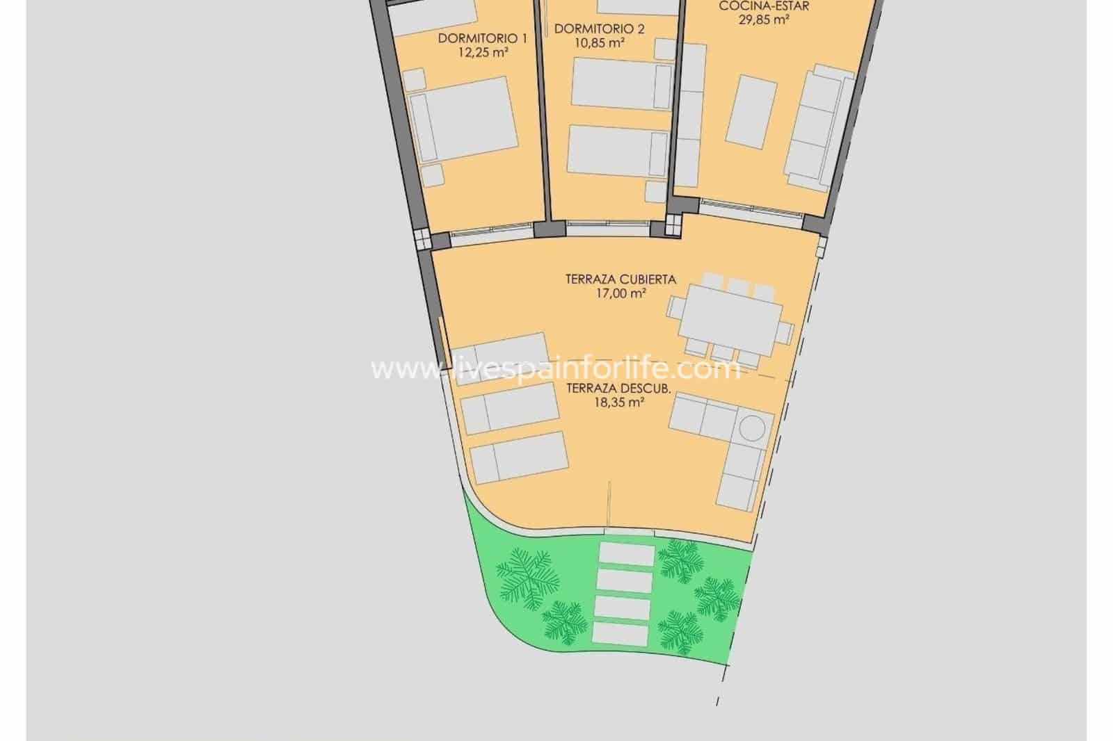 2 Zimmer Apartment zu verkaufen in Los Alcazares mit Pool Garage - 299.900 € (Ref: 9730890)