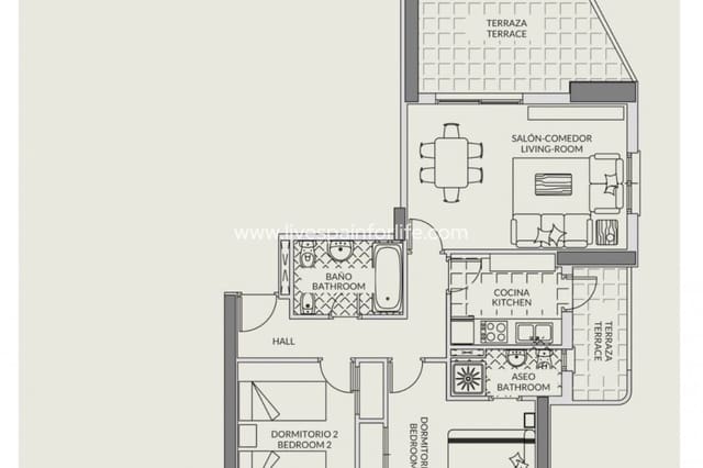 2 makuuhuone Huoneisto myytävänä paikassa Levante - Playa Fossa, Calpe / Calp mukana uima-altaan - 295 000 € (Ref: 9752343)