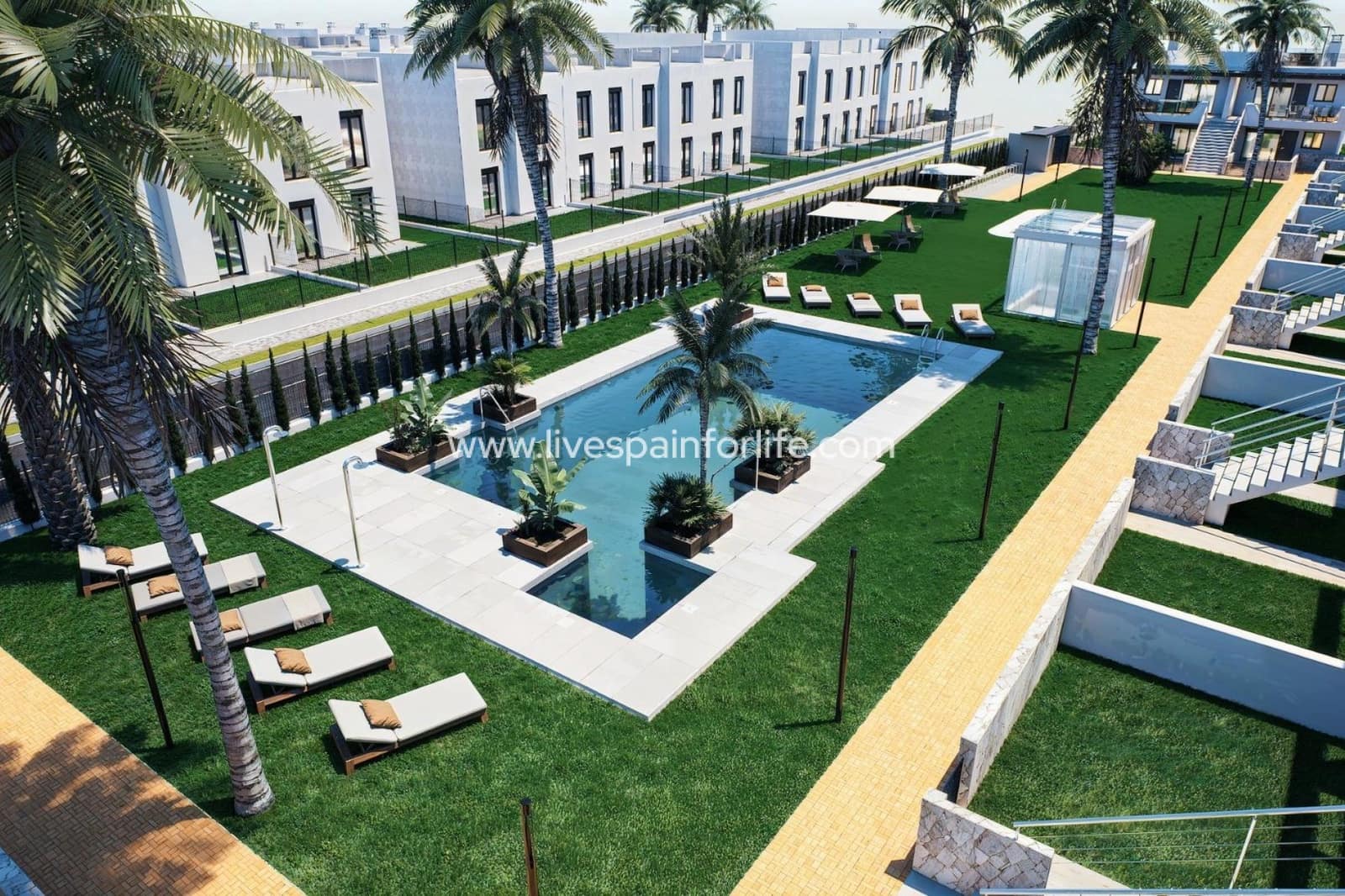 3 quarto Bungalow para venda em Pilar de la Horadada com piscina garagem - 375 000 € (Ref: 9752344)