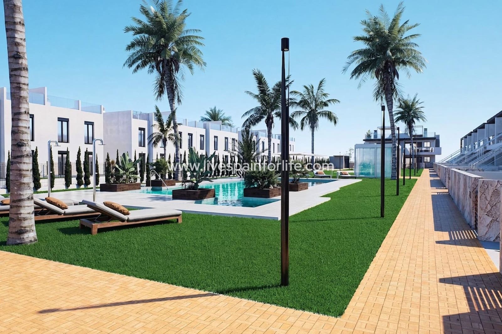 3 chambre Bungalow à vendre à Pilar de la Horadada avec piscine garage - 375 000 € (Ref: 9752345)