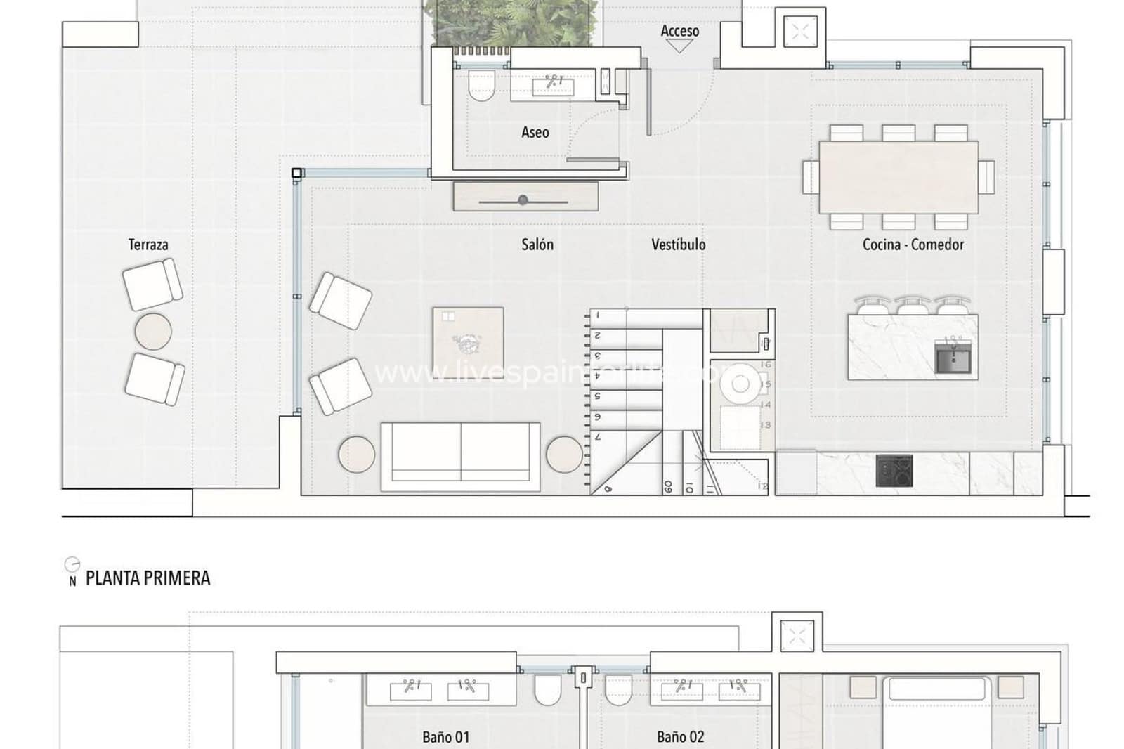3 soveværelse Semi-Rækkehus til salg i Filipinas med swimmingpool garage - € 559.000 (Ref: 9752349)