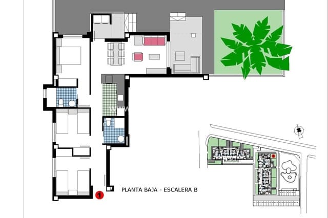 3 Zimmer Apartment zu verkaufen in Les Bassetes - El Marjal, Dénia mit Pool Garage - 449.000 € (Ref: 9774457)