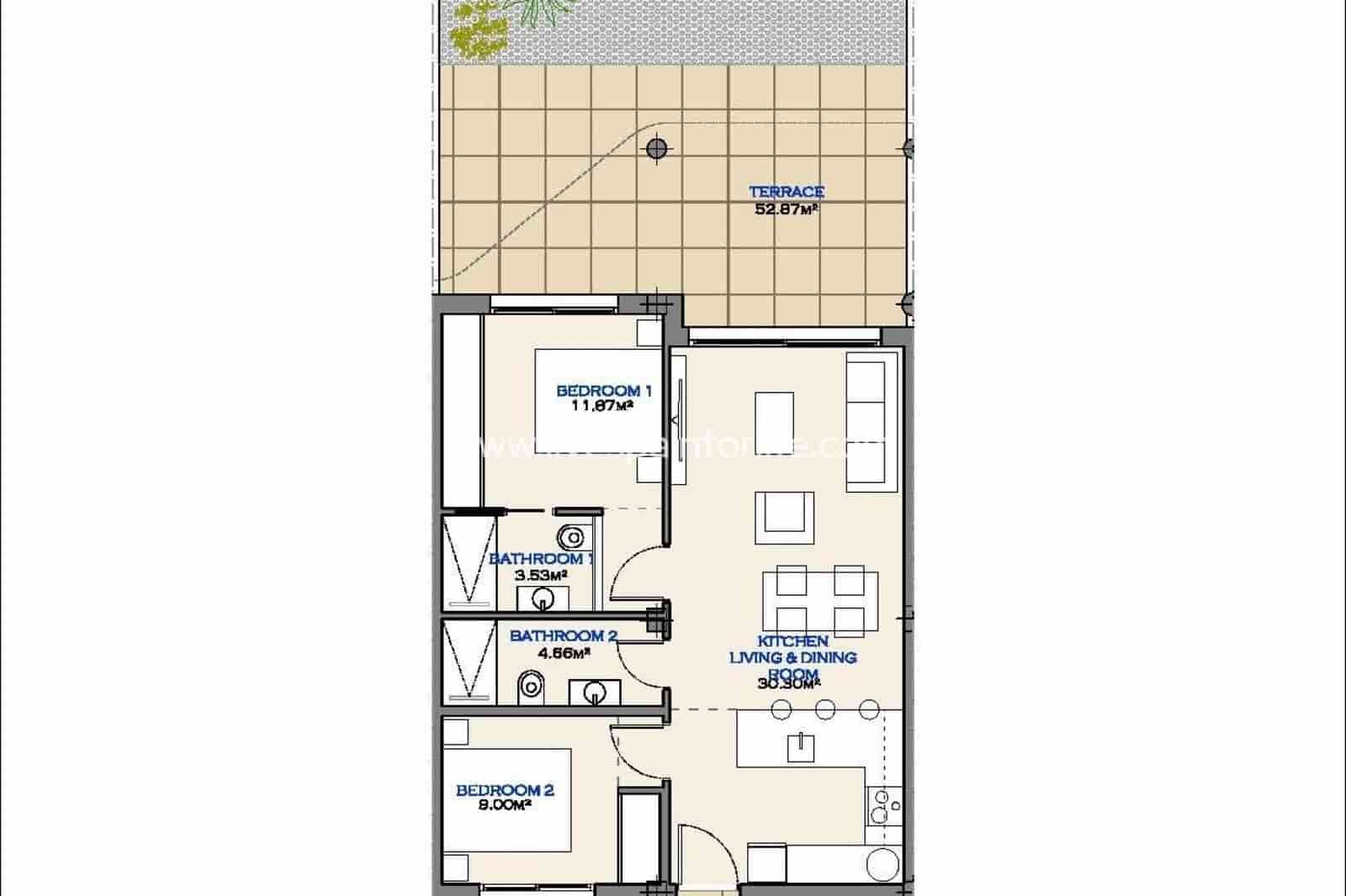 2 soveværelse Lejlighed til salg i Los Alcazares med swimmingpool garage - € 269.000 (Ref: 9784404)