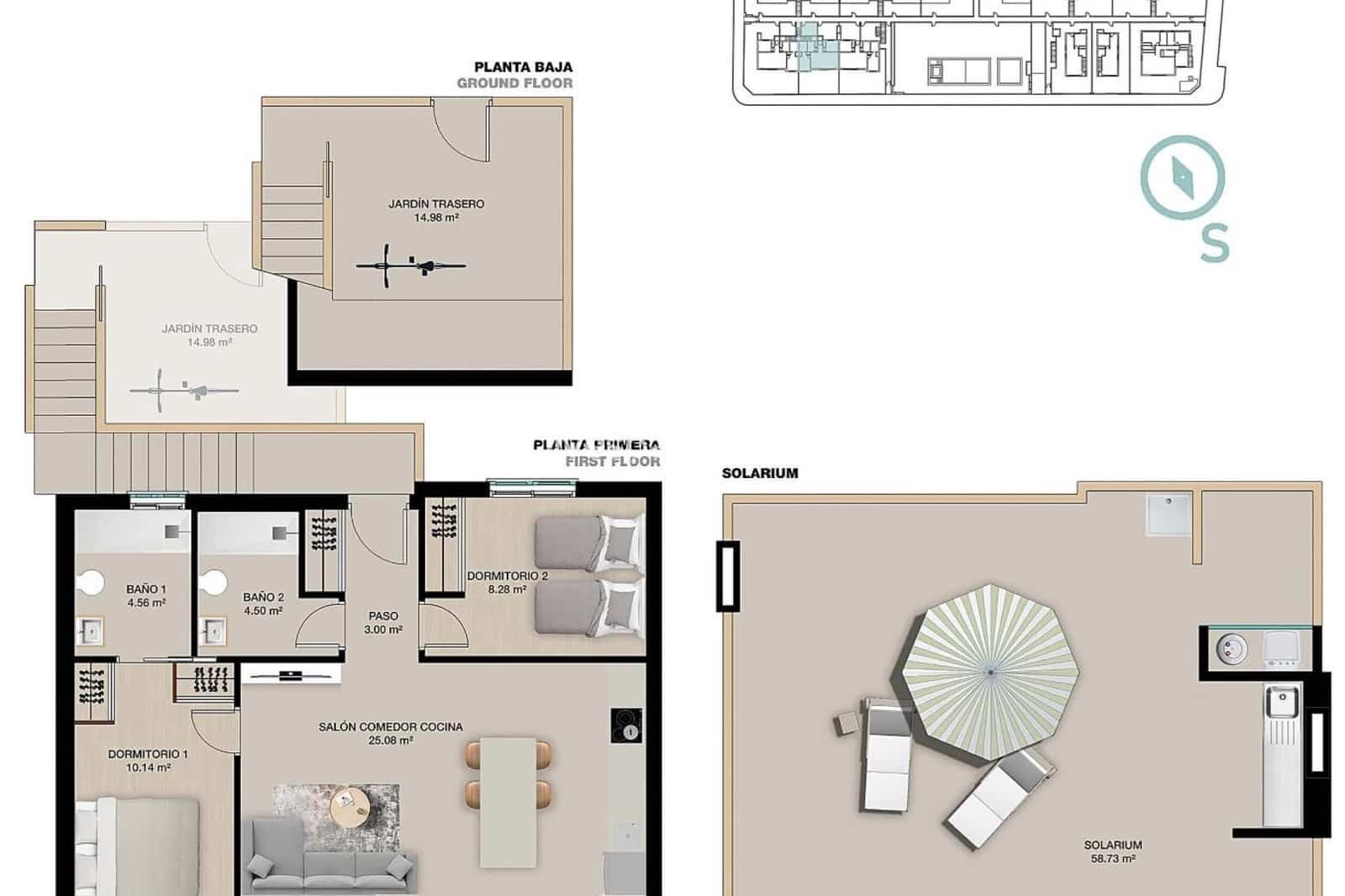 2 camera da letto Bungalow in vendita in Torre de la Horadada con piscina garage - 385.000 € (Rif: 9784408)