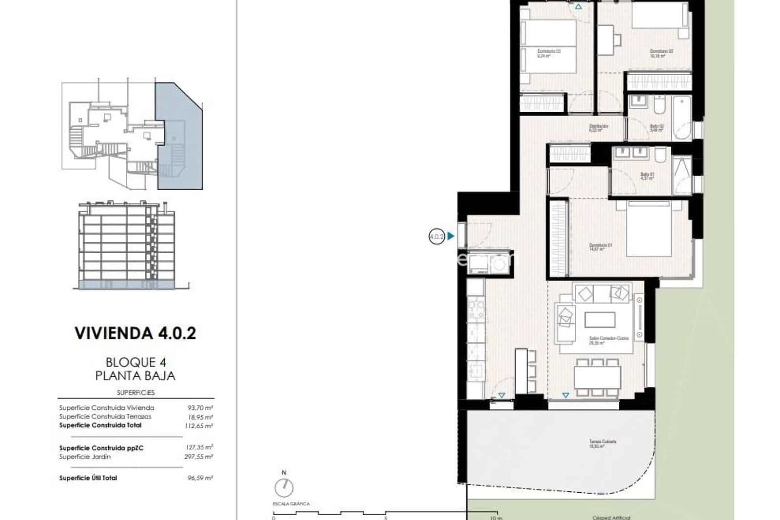 3 sovrum Lägenhet till salu i La Villajoyosa / Vila Joiosa med pool garage - 650 000 € (Ref: 9801433)