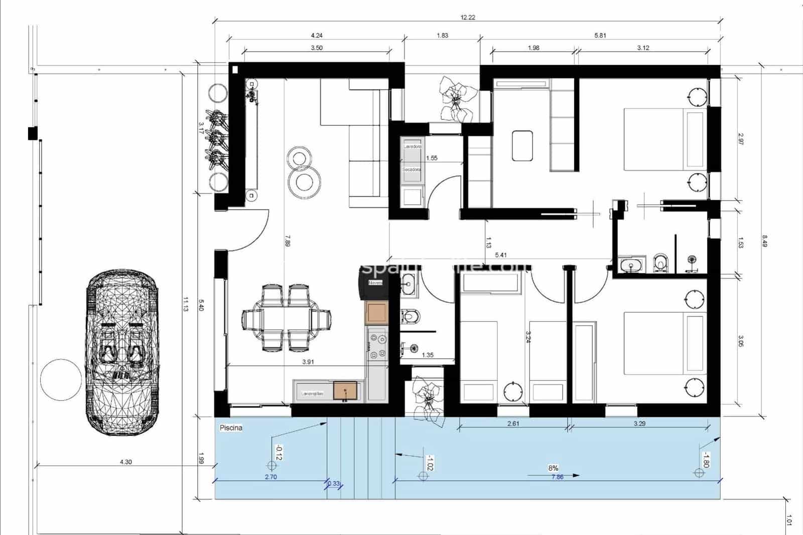 3 bedroom Villa for sale in Benijofar with garage - € 399,900 (Ref: 9804944)