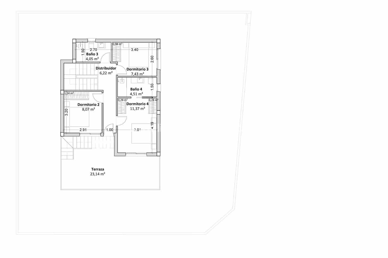 4 makuuhuone Huvila myytävänä paikassa Torre de la Horadada mukana uima-altaan 
autotalli - 745 000 € (Ref: 9804950)
