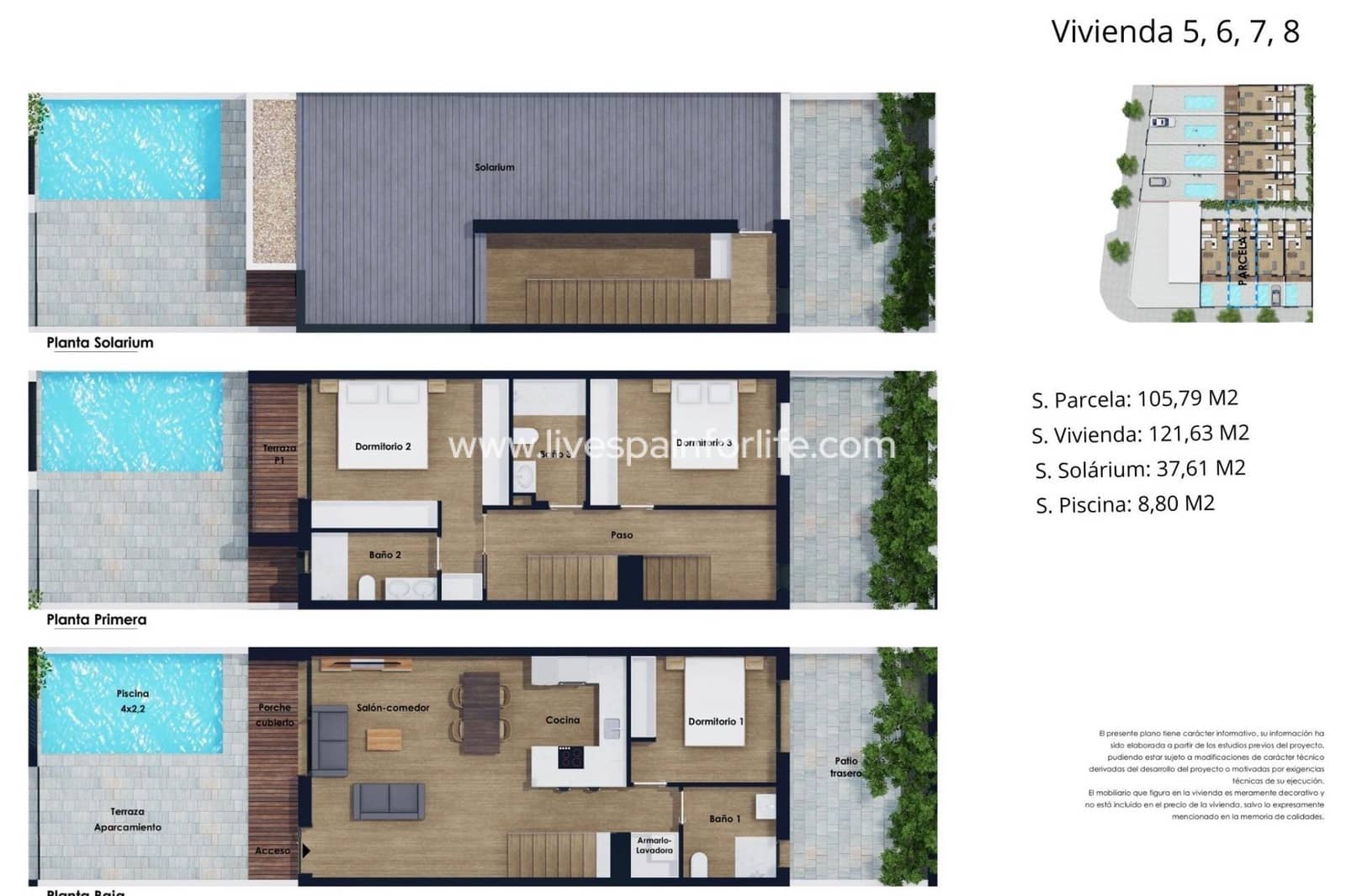 3 sovrum Hus till salu i Pilar de la Horadada med pool garage - 385 000 € (Ref: 9811141)