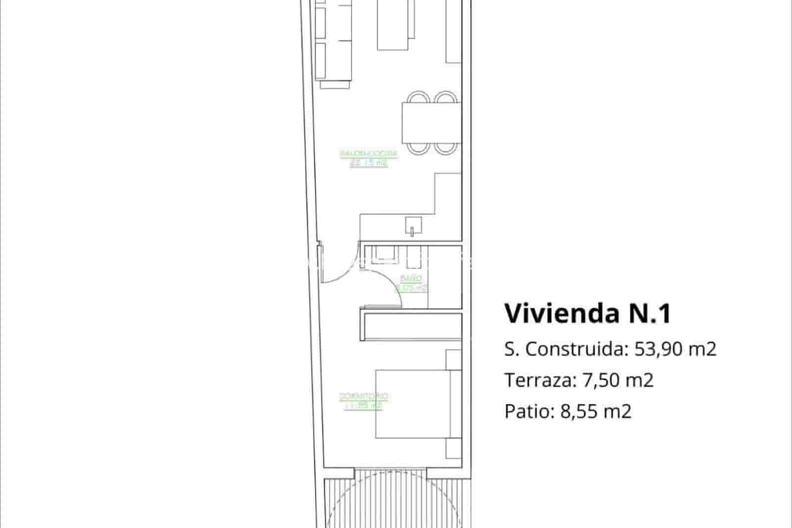1 quarto Bungalow para venda em San Pedro del Pinatar com piscina garagem - 179 900 € (Ref: 9811144)