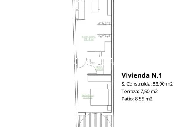 1 quarto Bungalow para venda em San Pedro del Pinatar ciudad, San Pedro del Pinatar - 179 900 € (Ref: 9811144)