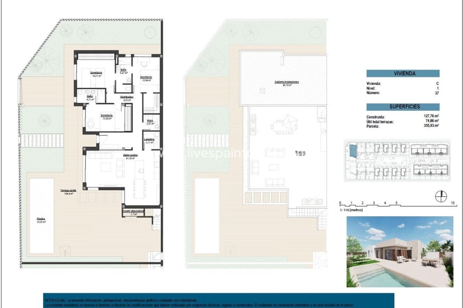 3 Zimmer Villa zu verkaufen in Los Alcazares mit Pool Garage - 599.000 € (Ref: 9811145)