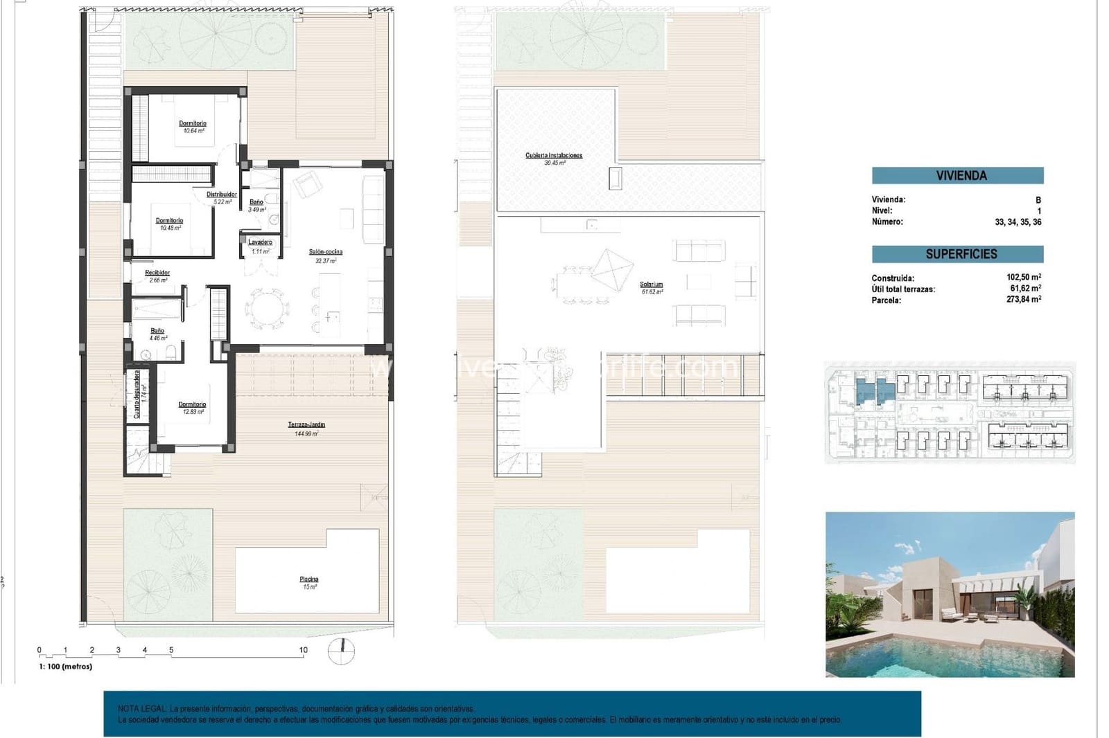 3 Zimmer Villa zu verkaufen in Los Alcazares mit Pool Garage - 489.000 € (Ref: 9811146)