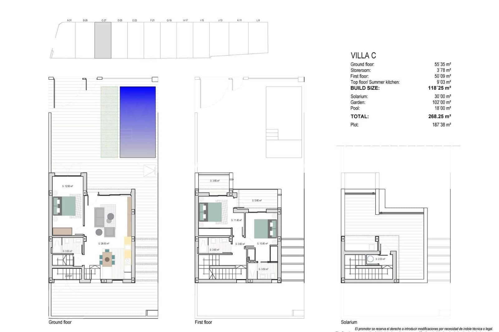 3 Zimmer Villa zu verkaufen in Los Alcazares mit Pool Garage - 659.000 € (Ref: 9811156)