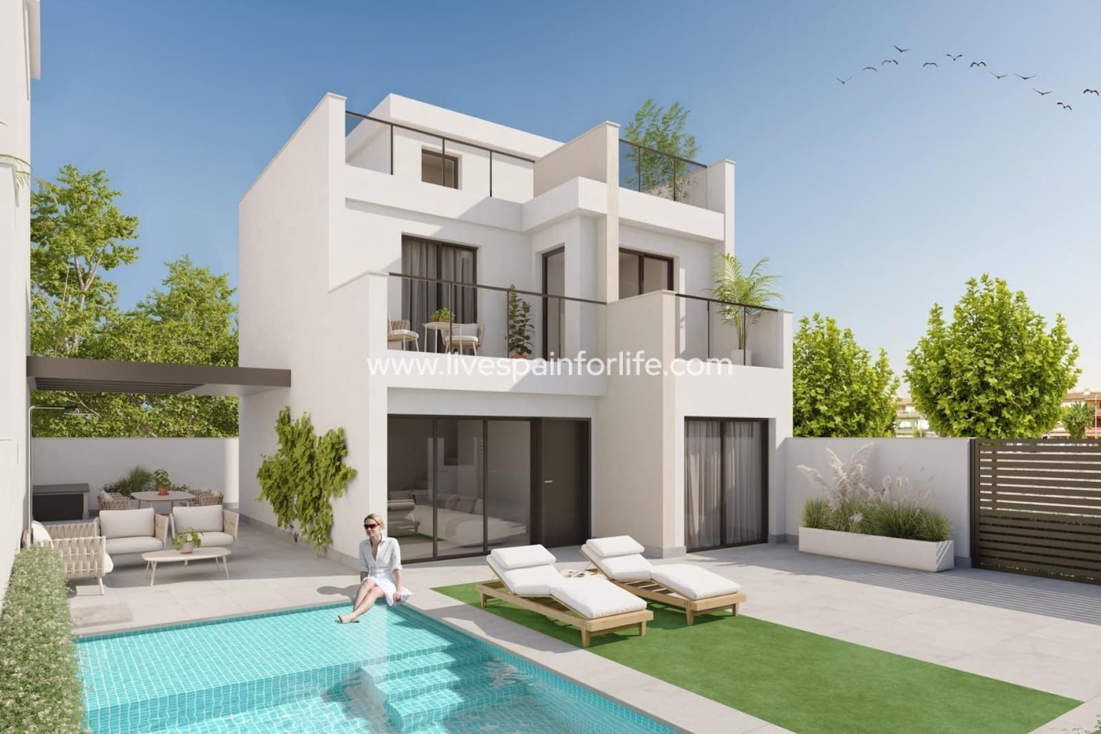 3 Zimmer Villa zu verkaufen in Los Alcazares mit Pool Garage - 659.000 € (Ref: 9811156)