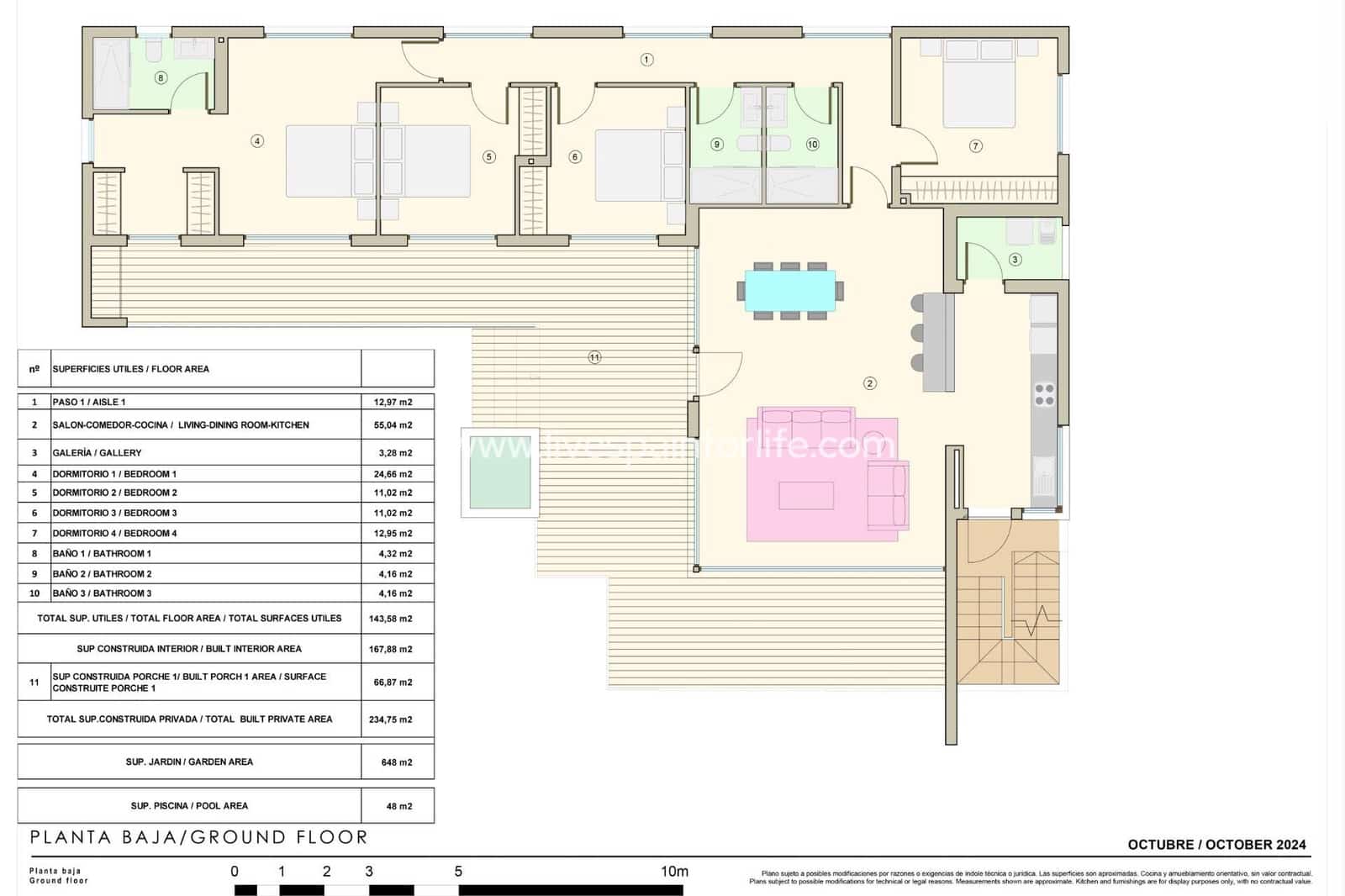 4 camera da letto Villa in vendita in El Chaparral con piscina - 895.000 € (Rif: 9811160)