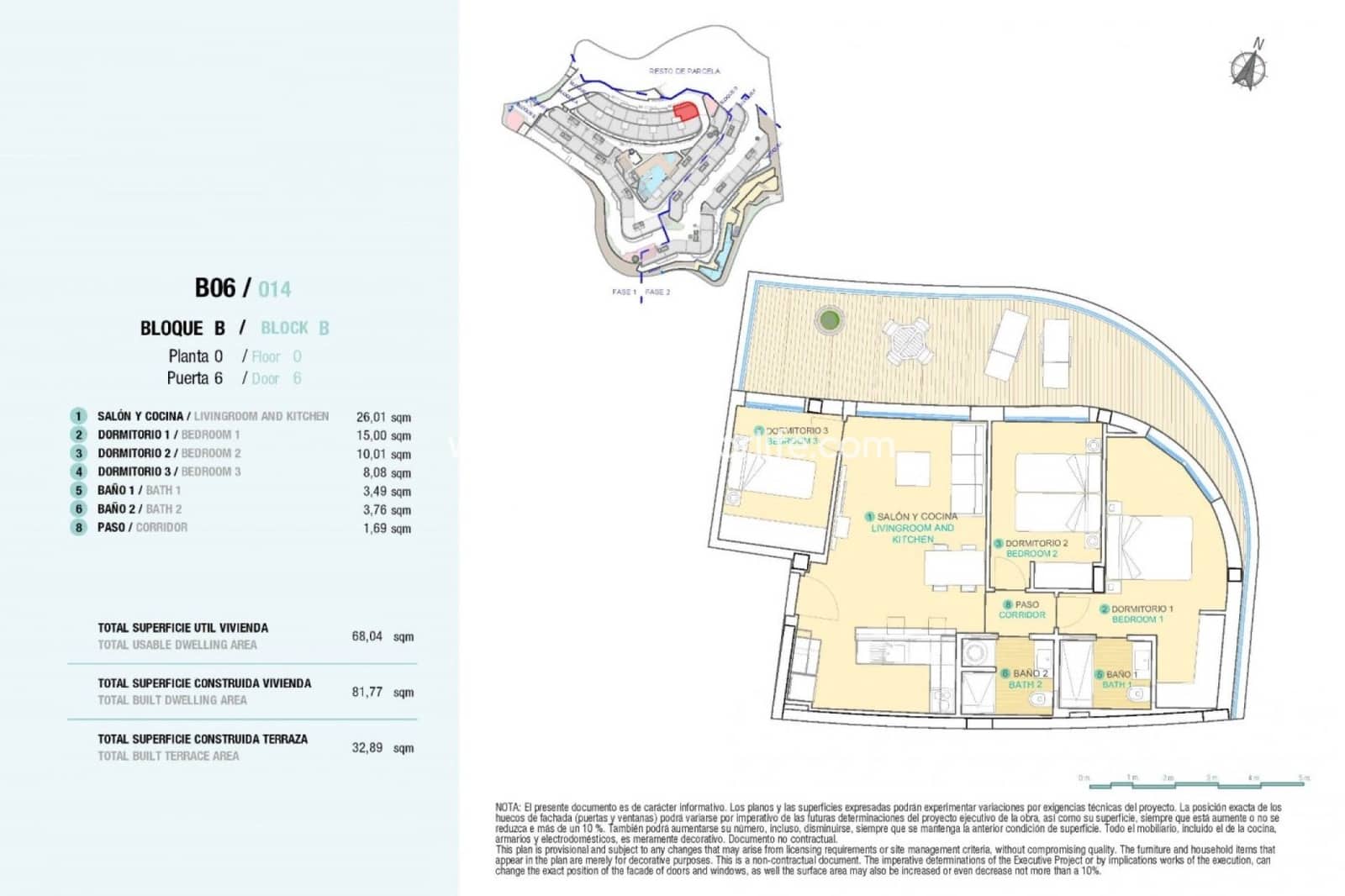 3 Zimmer Apartment zu verkaufen in Aguilas mit Pool Garage - 341.000 € (Ref: 9811173)