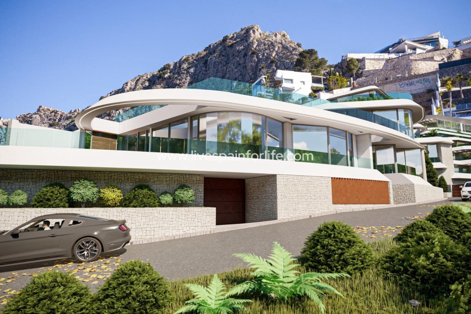 4 camera da letto Villa in vendita in Calpe / Calp con piscina garage - 2.200.000 € (Rif: 9811187)