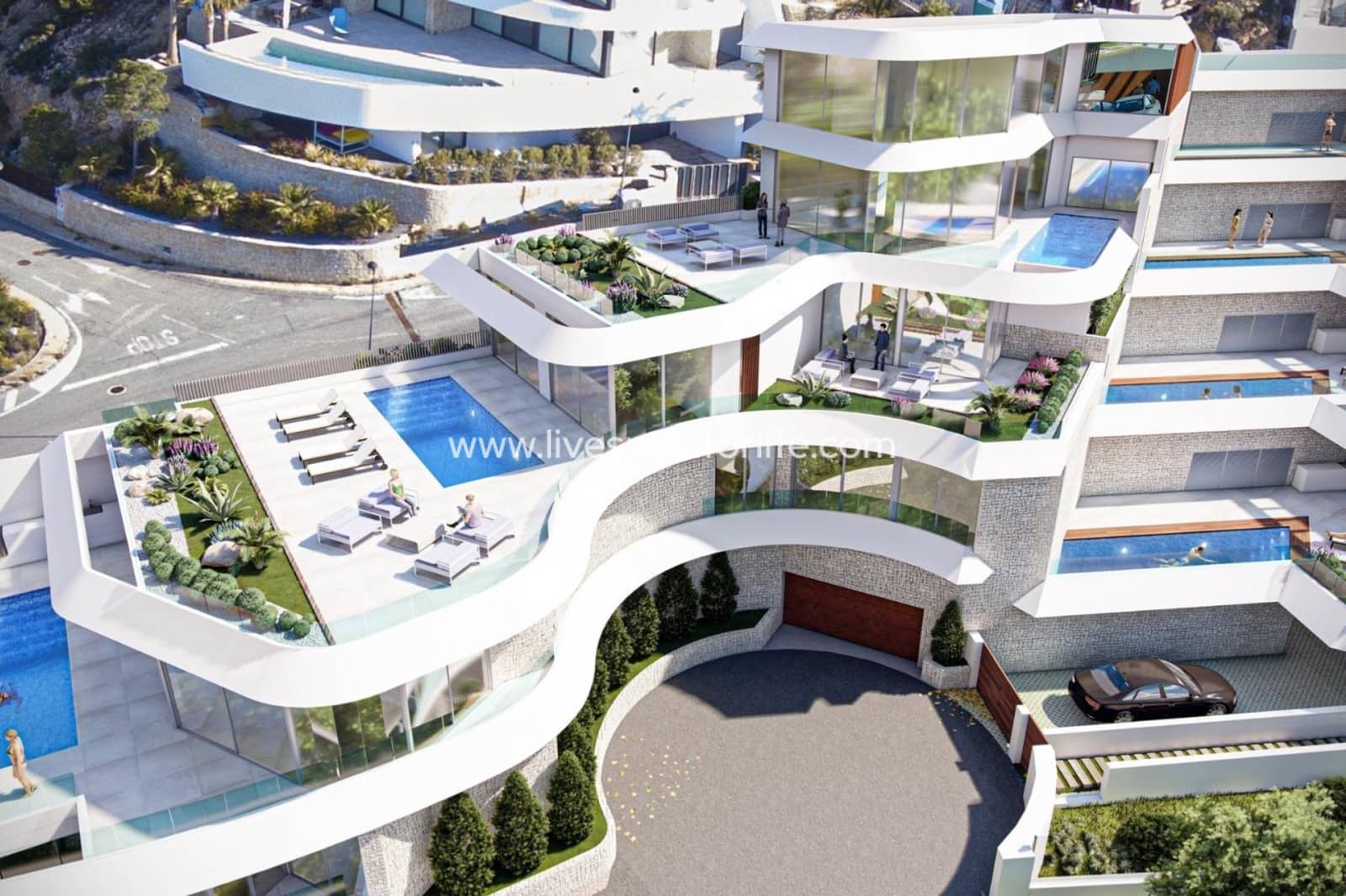 4 camera da letto Villa in vendita in Calpe / Calp con piscina garage - 2.200.000 € (Rif: 9811187)