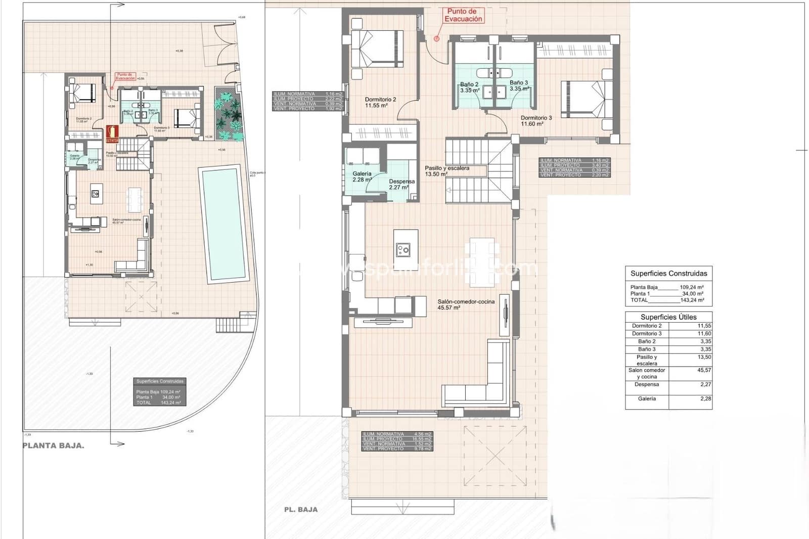 3 bedroom Villa for sale in San Fulgencio with pool garage - € 800,000 (Ref: 9811192)